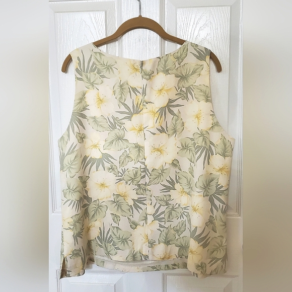 Tommy Bahama 100% Silk (2) Piece Tank Blouse XL & Wrap Skirt Size 16 Women - Picture 4 of 13